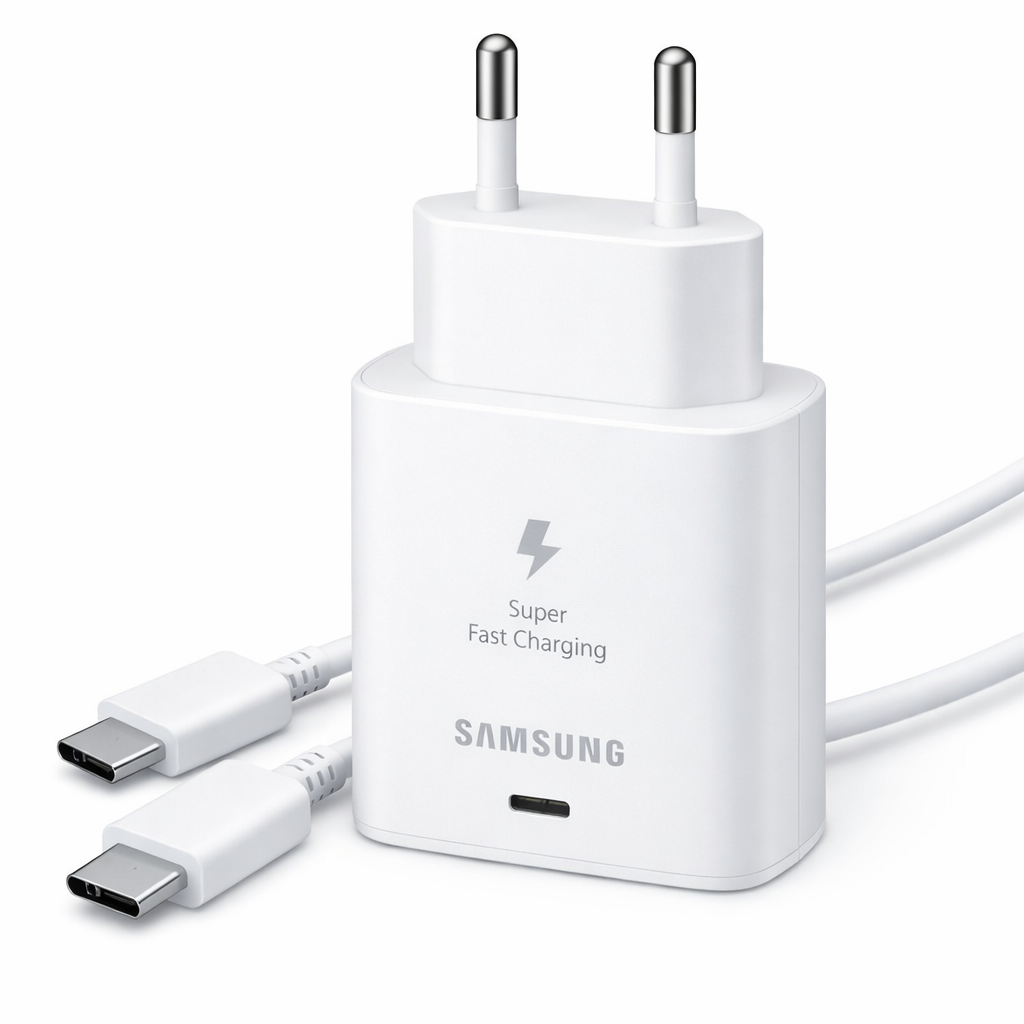 Samsung 45W Super Fast Charging Wall Charger (Type-C) – Black/White