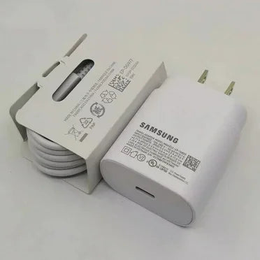 Samsung 45W Super Fast Charging Wall Charger (Type-C) – Black/White